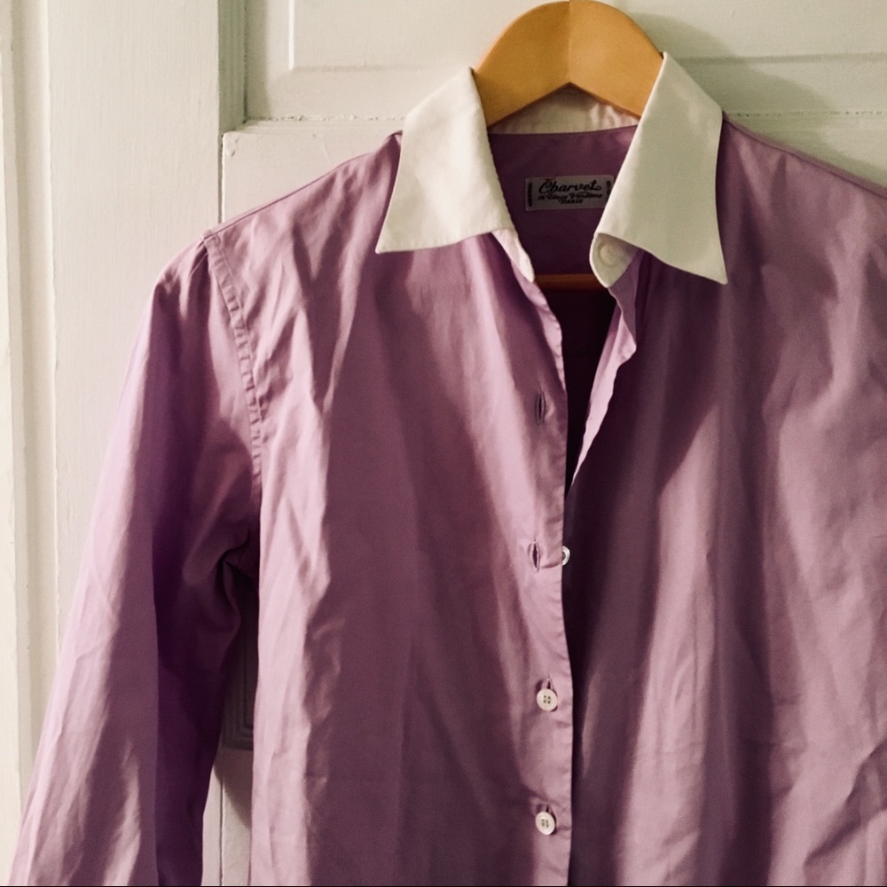 Vintage petite Charvet button down.